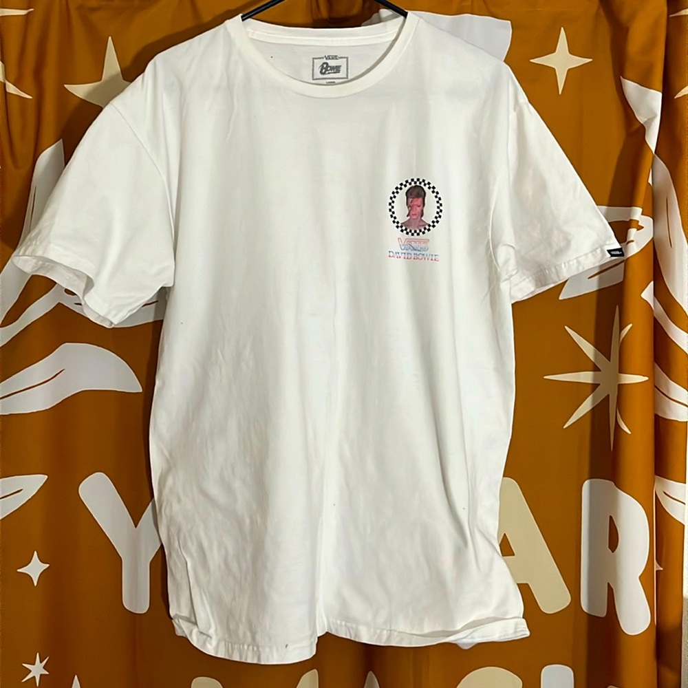 Vans X David Bowie Unisex Short Sleeve T-Shirt Size L classic Fit